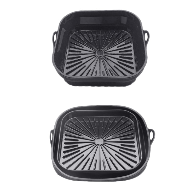 Air Fryer Grill Mat High Temperature Resistant Silicone Baking Tray, Specification: Square Black - Baking mat & Bakewares by PMC Jewellery | Online Shopping South Africa | PMC Jewellery