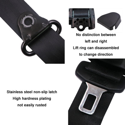 Universal 3-point Car Retrofit Seat Belt With Emergency Locking(Iron Buckle) - Seat Belts & Padding by PMC Jewellery | Online Shopping South Africa | PMC Jewellery | Buy Now Pay Later Mobicred