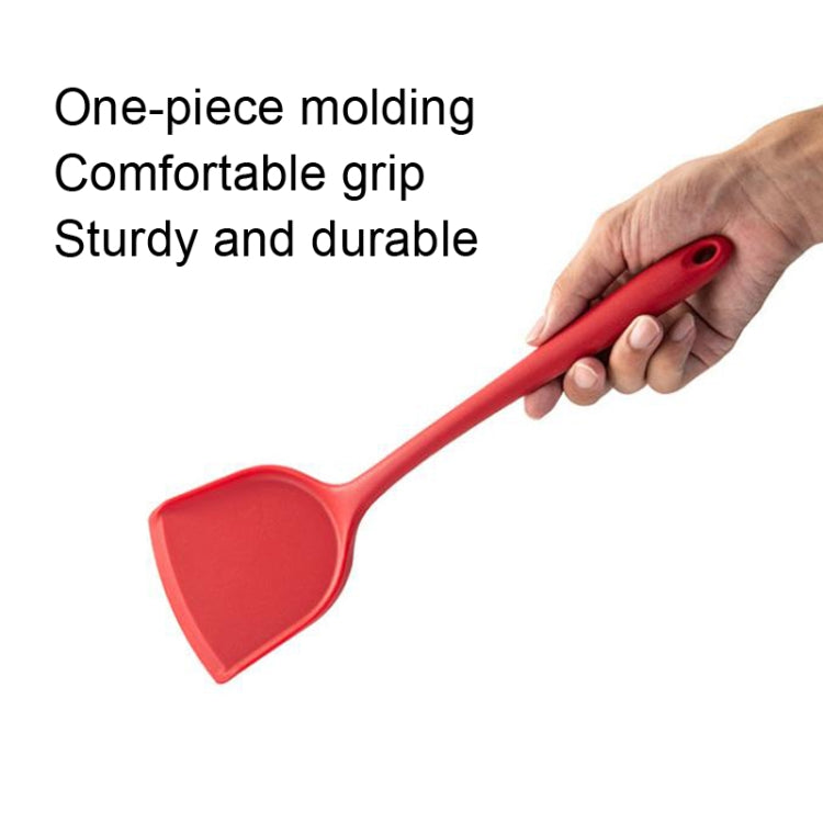 2pcs Non-stick High Temperature Resistant Silicone Cookware, Style: Leak Spoon(Red) - Cooking Tools by PMC TechLife | Online Shopping South Africa | PMC TechLife | Buy Now Pay Later Mobicred