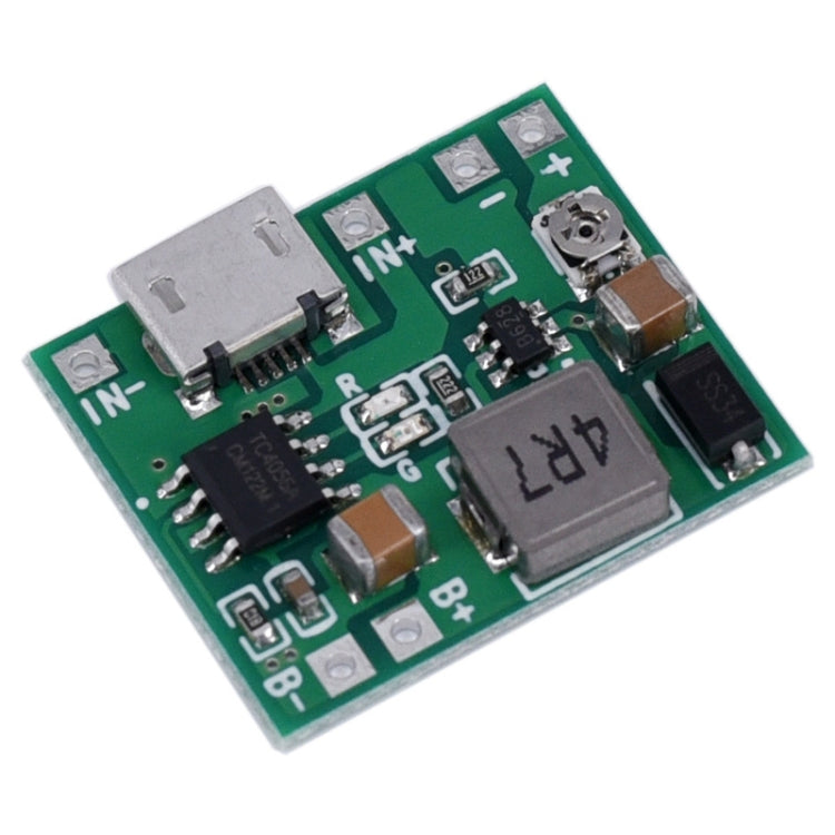 3.7V 18650 Single Cell Lithium Battery Adjustable Boost Voltage Converter Module With Charging Circuit - Boards & Shields by PMC TechLife | Online Shopping South Africa | PMC TechLife