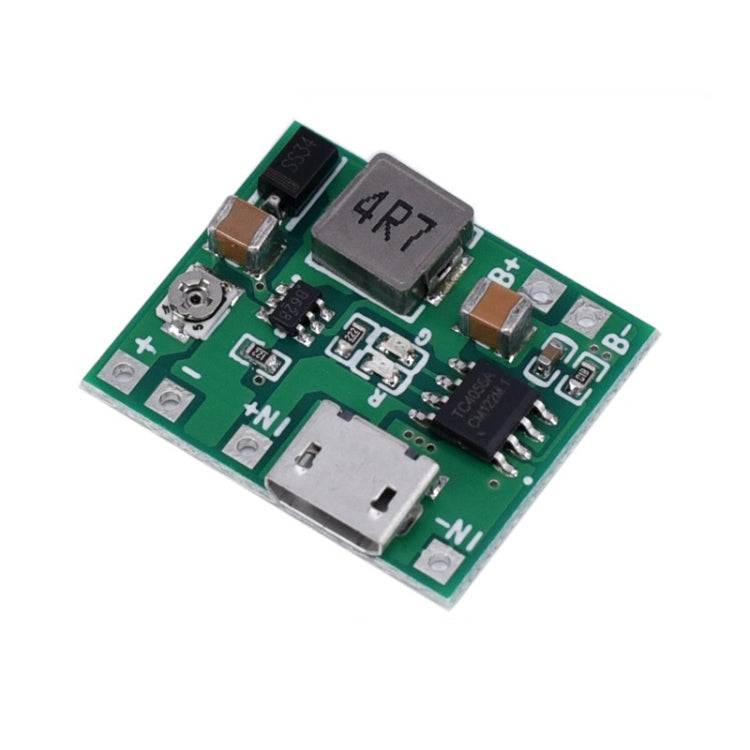 3.7V 18650 Single Cell Lithium Battery Adjustable Boost Voltage Converter Module With Charging Circuit - Boards & Shields by PMC TechLife | Online Shopping South Africa | PMC TechLife
