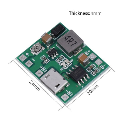 3.7V 18650 Single Cell Lithium Battery Adjustable Boost Voltage Converter Module With Charging Circuit - Boards & Shields by PMC Jewellery | Online Shopping South Africa | PMC Jewellery