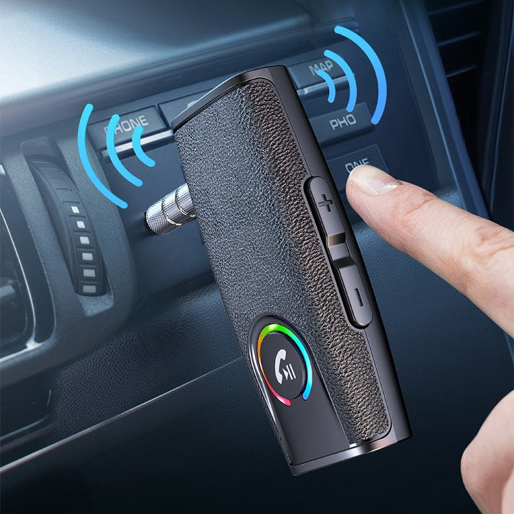 GR03 Car Bluetooth 5.1 Audio Receiver Wireless Adapter Converter(Black) - Bluetooth Adapters by PMC TechLife | Online Shopping South Africa | PMC TechLife