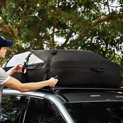 600D Oxford Cloth Car Luggage Bag Outdoor SUV Foldable Roof Bag, Size: L: 160 x 110 x 45cm(Black+Gray) - Roof Racks by PMC Jewellery | Online Shopping South Africa | PMC Jewellery | Buy Now Pay Later Mobicred