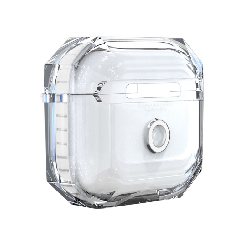 For AirPods 3 RJT-AP-03 Transparent Anti-fall Bluetooth Earphone Protective Sleeve(White) - For AirPods 3 by PMC Jewellery | Online Shopping South Africa | PMC Jewellery | Buy Now Pay Later Mobicred