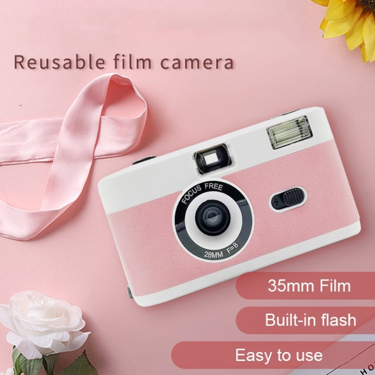 R2-FILM Retro Manual Reusable Film Camera for Children without Film(Black+Orange Pink) - Children Cameras by PMC Jewellery | Online Shopping South Africa | PMC Jewellery | Buy Now Pay Later Mobicred