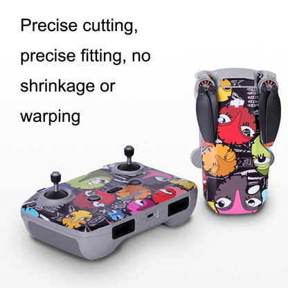 Sunnylife MM2-TZ452 For DJI Mini 2 Waterproof PVC Drone Body + Arm + Remote Control Decorative Protective Stickers Set(Carbon Pattern Red) - Stickers by Sunnylife | Online Shopping South Africa | PMC Jewellery | Buy Now Pay Later Mobicred