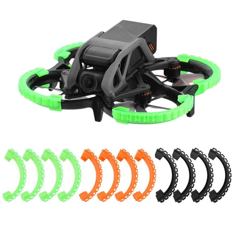 For DJI Avata BRDRC-9604 4pcs Drone Propeller TPU Protective Guard UAV Bumper Anti-collision Ring Cover(Black) -  by BRDRC | Online Shopping South Africa | PMC Jewellery | Buy Now Pay Later Mobicred
