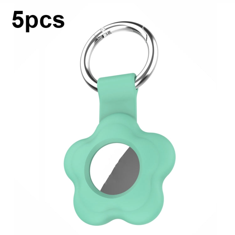 For AirTag 5pcs AT03 Tracker Case Positioning Anti-loss Device Storage Keychain Cover(Mint Green) - free shipping - PMc TechLife - Order now!