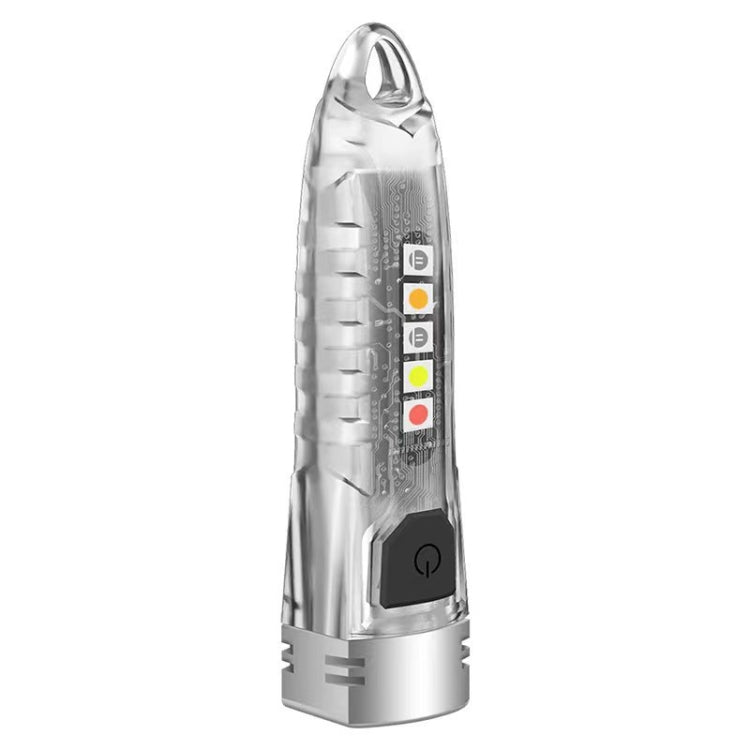 V1 Keychain Lantern Mini Light Flashlight Multifunctional Outdoor Home Flashlight(Transparent White) - Mini Flashlight by PMC TechLife | Online Shopping South Africa | PMC TechLife