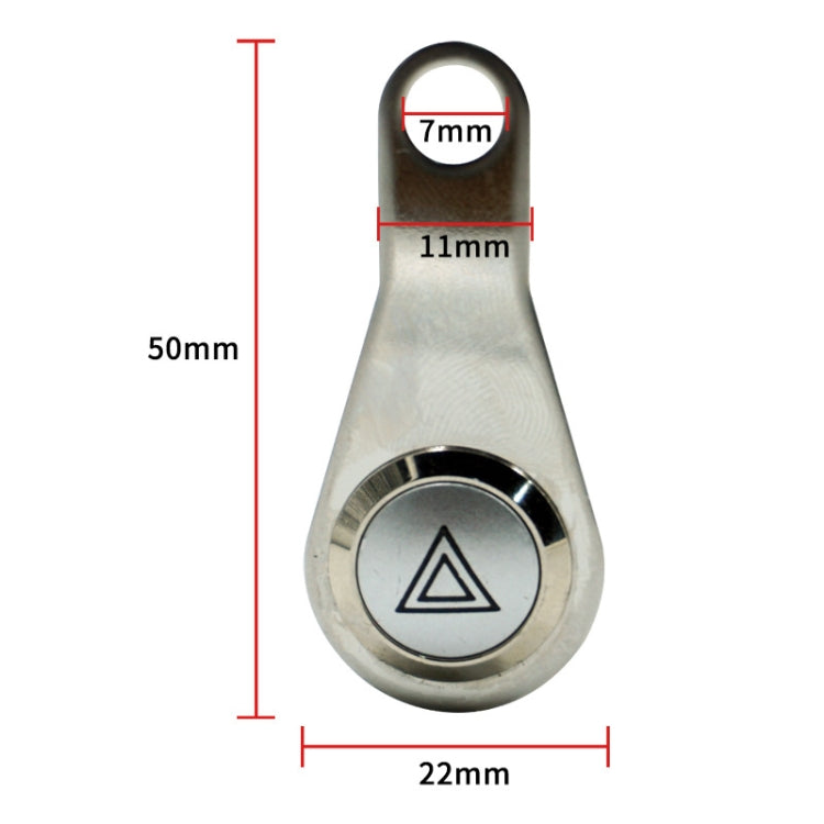 KG-057 Motorcycle Handlebar LED Self-lock Metal Button Dual Flash Switch With Light Ring - Electrical Instruments by PMC TechLife | Online Shopping South Africa | PMC TechLife | Buy Now Pay Later Mobicred