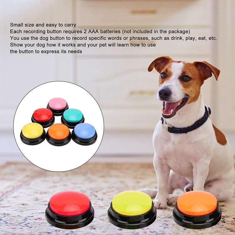 Pet Communication Button Dog Vocal Box Recording Vocalizer, Style: Recording Model(Rose Red) - Training Aids by PMC Jewellery | Online Shopping South Africa | PMC Jewellery | Buy Now Pay Later Mobicred