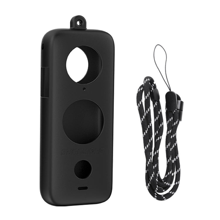 For Insta360 One X2 Sunnylife ST-Q9420 Silicone Protective Case Black Body Case+Lanyard Rope - Case & Bags by Sunnylife | Online Shopping South Africa | PMC Jewellery | Buy Now Pay Later Mobicred