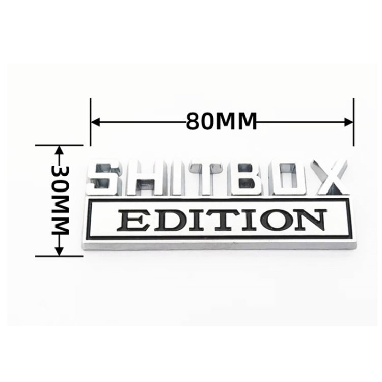5pcs Car Body Rear Modification Badge Plate Label(Silver Black) - Decorative Sticker by PMC Jewellery | Online Shopping South Africa | PMC Jewellery | Buy Now Pay Later Mobicred