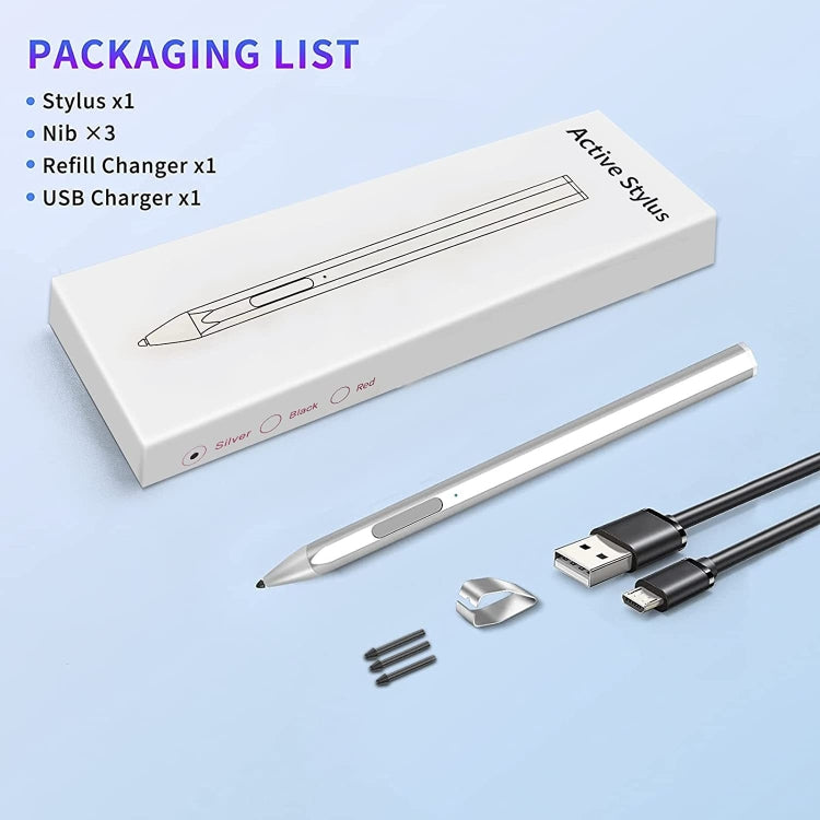 For Microsoft Surface Pro7/6/5/4 PROX Go Book Touch Pen(Silver) - Stylus Pen by PMC TechLife | Online Shopping South Africa | PMC TechLife