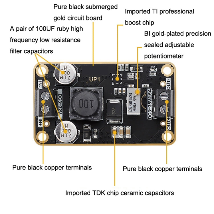 DC-DC Adjustable Step-Down Power Module 3V-32V To 3-36V 72W Stereotype Board(As Show) - Other Accessories by PMC Jewellery | Online Shopping South Africa | PMC Jewellery | Buy Now Pay Later Mobicred