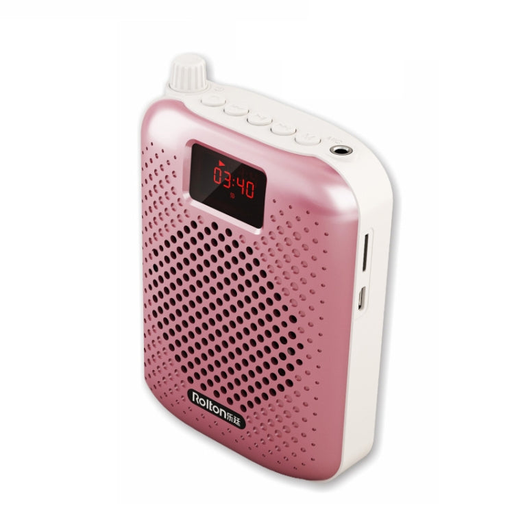 Rolton K500 Bluetooth Audio Speaker Megaphone Voice Amplifier Support FM TF Recording(Rose Gold) - Microphone by Rolton | Online Shopping South Africa | PMC Jewellery | Buy Now Pay Later Mobicred