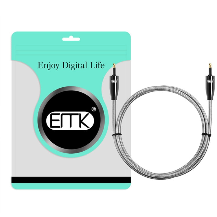 EMK QH4.0 Mini Toslink 3.5mm Interface SPDIF Audio Fiber Optical, Length: 8m(Black) - free shipping - PMC Jewellery - Order now!