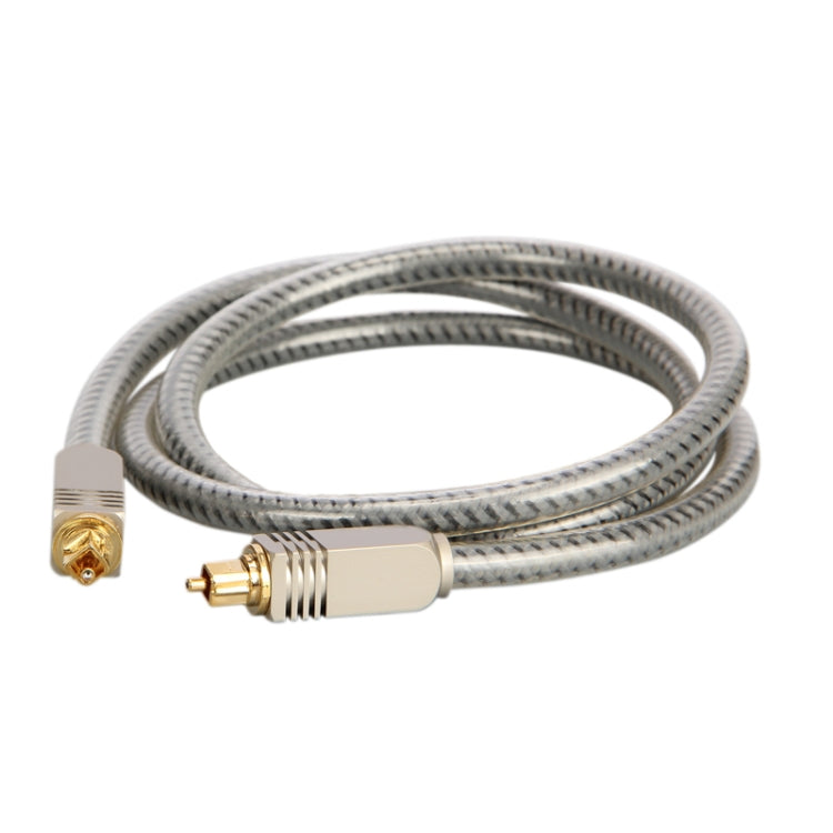 EMK YL/B Audio Digital Optical Fiber Cable Square To Square Audio Connection Cable, Length: 1.8m(Transparent Gray) - Audio Optical Cables by EMK | Online Shopping South Africa | PMC Jewellery | Buy Now Pay Later Mobicred