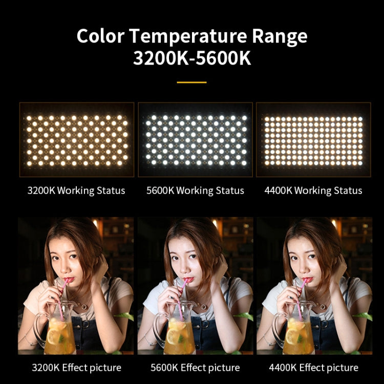 E800 RGB Color 40W 3200K-5600K LED Flat Panel Lights Live Broadcast Fill Light,EU Plug -  by PMC TechLife | Online Shopping South Africa | PMC TechLife | Buy Now Pay Later Mobicred