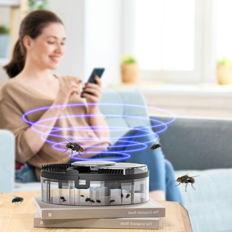S008 Automatic Fly Killer Silent USB Household Fly Trap, Spec: Charging Type (Black) - Repellents by PMC TechLife | Online Shopping South Africa | PMC TechLife | Buy Now Pay Later Mobicred