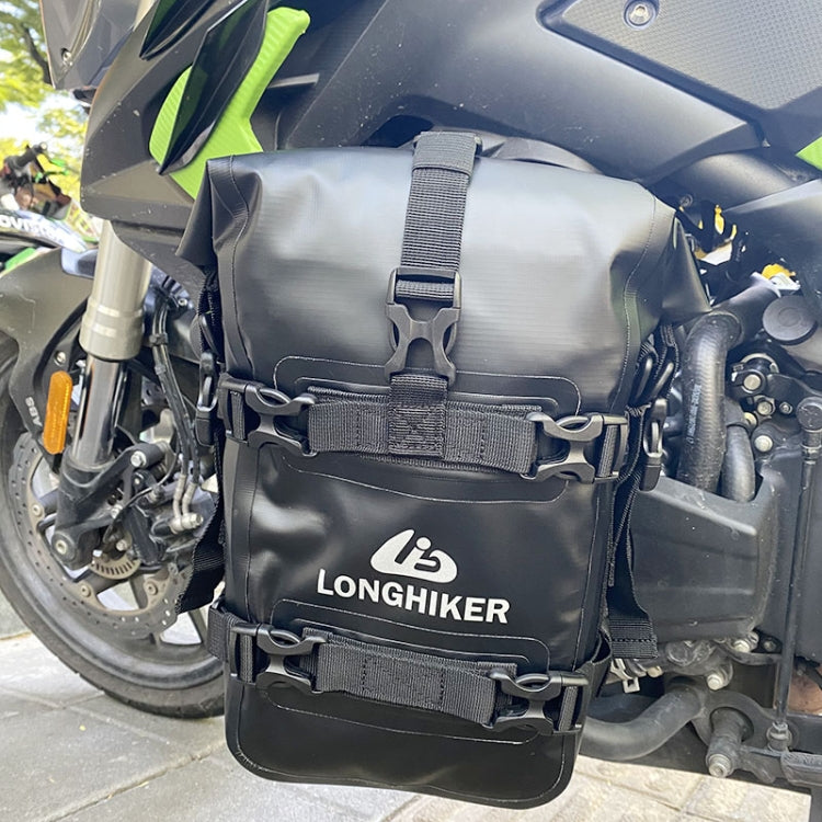 LONGHIKER Motorcycle Quick Release Waterproof Bumper Side Bag(Black) - Bags & Luggages by PMC Jewellery | Online Shopping South Africa | PMC Jewellery | Buy Now Pay Later Mobicred