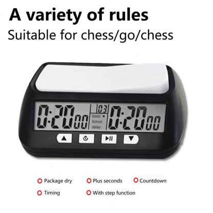 YS YS-902 Chess Timer Chess Clock for Go Tournament(Black English Version) - Alarm Clocks by YS | Online Shopping South Africa | PMC Jewellery