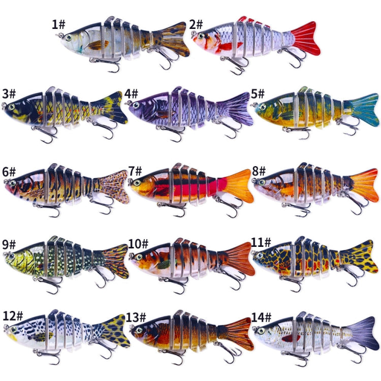 HENGJIA JM062 7 Section Fish Fake Lures VIB Minnow Fishing Lures, Size: 10cm 15g(12) - Fishing Lures by HENGJIA | Online Shopping South Africa | PMC Jewellery