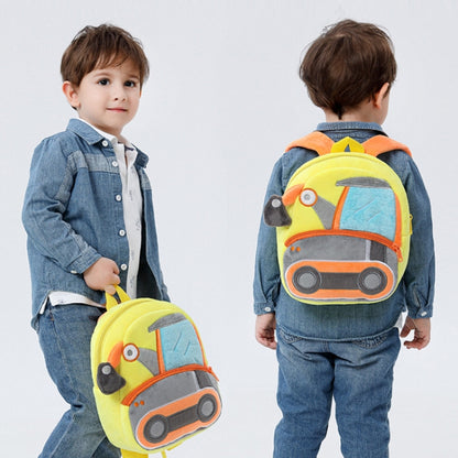 3D Cartoon Trucks Cars Plush Kids Backpack Children School Bags(Oil Tank) - Kids Bags by PMC Jewellery | Online Shopping South Africa | PMC Jewellery