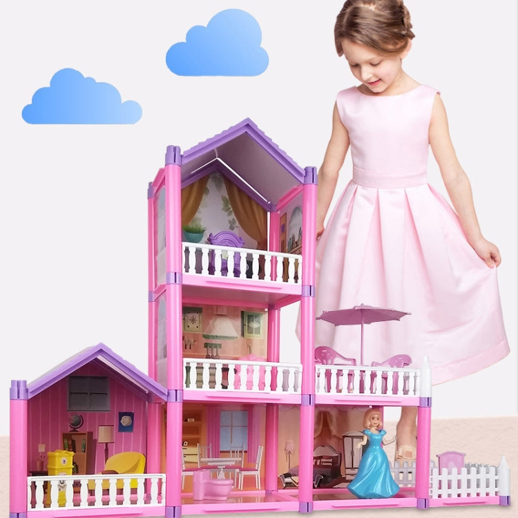 DSJ55-1 105pcs/set Children Passing Domestic Toy Doll House Princess Castle Set Simulation Disguise House - Pretend Play Toys by PMC Jewellery | Online Shopping South Africa | PMC Jewellery