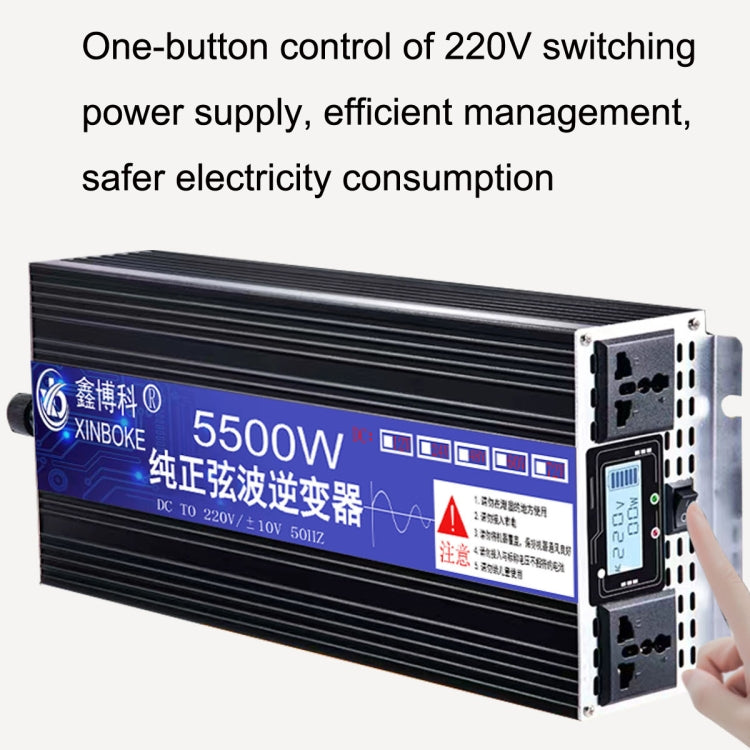 XINBOKE High Power Household Car Sine Wave Inverter 72V 5500W To 220V 2500W(LCD Display) - Pure Sine Wave by PMC Jewellery | Online Shopping South Africa | PMC Jewellery | Buy Now Pay Later Mobicred