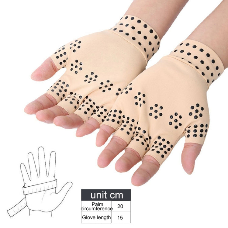 Dispensing Half Finger Non-slip Pressure Gloves Joint Training Sports Gloves, Free Size(Skin Color Black Dots) - Cycling Gloves by PMC Jewellery | Online Shopping South Africa | PMC Jewellery