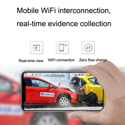 M8 Hidden Driving Recorder WiFi Phone Connecting Car Parking Monitoring 1080P HD Recorder(With Button+Parking Monitoring Line) - Car DVRs by PMC Jewellery | Online Shopping South Africa | PMC Jewellery | Buy Now Pay Later Mobicred