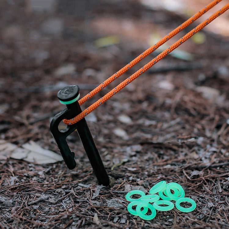 100pcs Outdoor Camping Nail Luminous Circle Multifunctional Silicone Reflective Warning Ring(Luminous) - Tents & Accessories by PMC TechLife | Online Shopping South Africa | PMC TechLife | Buy Now Pay Later Mobicred