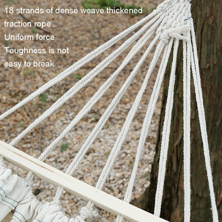 KLY829 Camping Indoor Hammock Outdoor Swing, Style: Double Reinforcement Anti-rollover Beige - Hammocks by PMC Jewellery | Online Shopping South Africa | PMC Jewellery | Buy Now Pay Later Mobicred