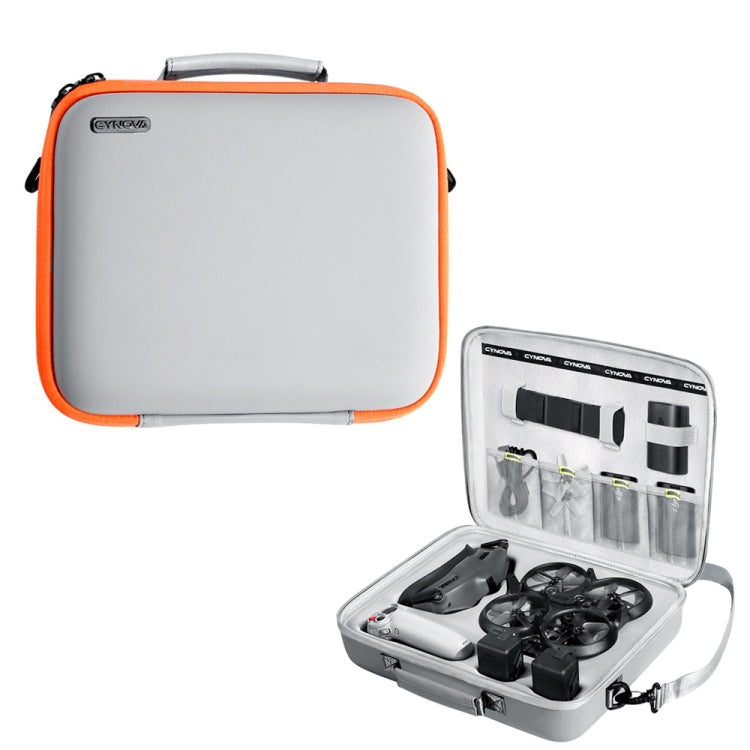 For DJI Avata CYNOVA C-ACC-001 Portable Lightweight Shoulder Handed Waterproof Storage Bag(Gray Orange) -  by CYNOVA | Online Shopping South Africa | PMC Jewellery | Buy Now Pay Later Mobicred