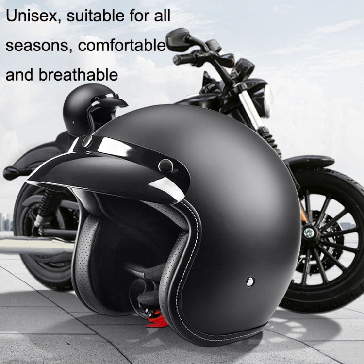BYB 701 All Seasons Retro Motorcycle Helmet, Size: L(Bright White) - Helmets by BYB | Online Shopping South Africa | PMC TechLife | Buy Now Pay Later Mobicred