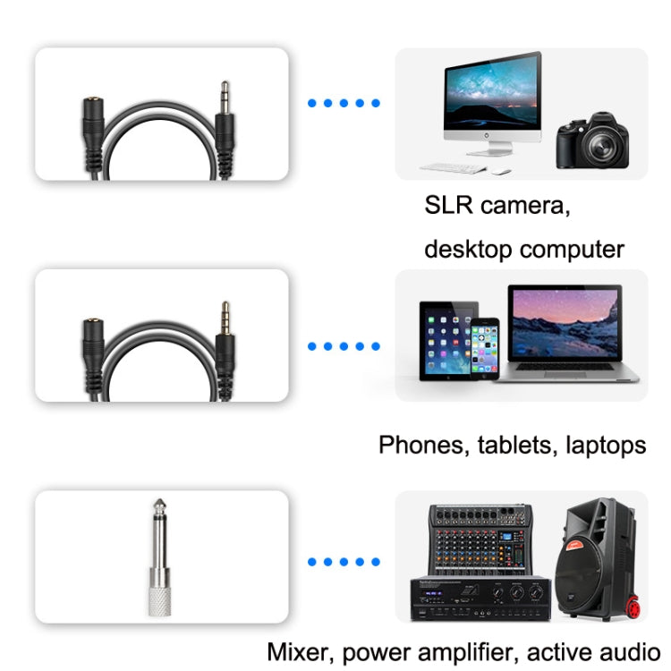 Q6 1 Drag 1 Wireless Lavalier USB Computer Recording Microphone Live Phone SLR Lavalier Microphone - Microphone by PMC Jewellery | Online Shopping South Africa | PMC Jewellery | Buy Now Pay Later Mobicred