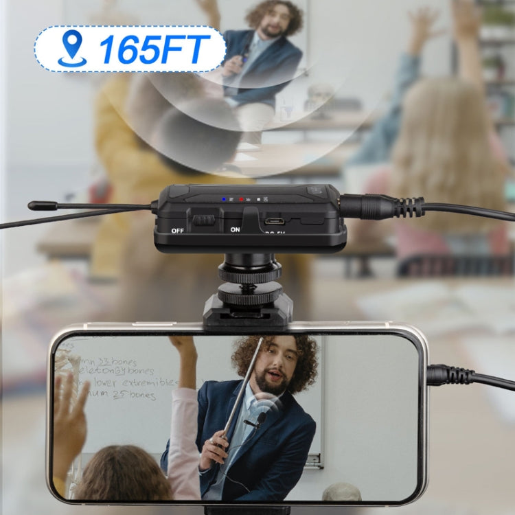 Q6 1 Drag 2 Wireless Lavalier USB Computer Recording Microphone Live Phone SLR Lavalier Microphone - Microphone by PMC TechLife | Online Shopping South Africa | PMC TechLife | Buy Now Pay Later Mobicred