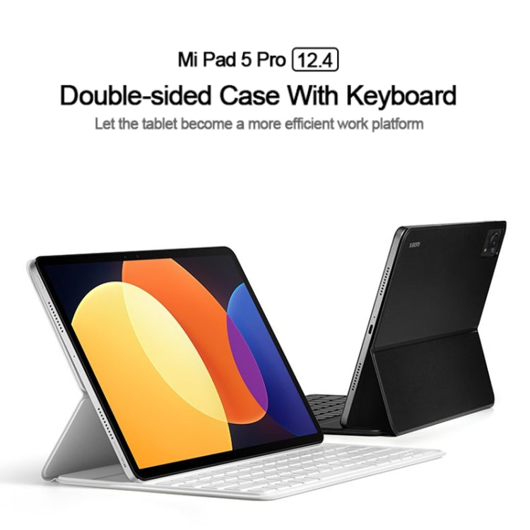 Original Xiaomi Pad 5 Pro 12.4 Keyboard Double Sided Tablet Protective Case(Black) - Others Keyboard by Xiaomi | Online Shopping South Africa | PMC Jewellery