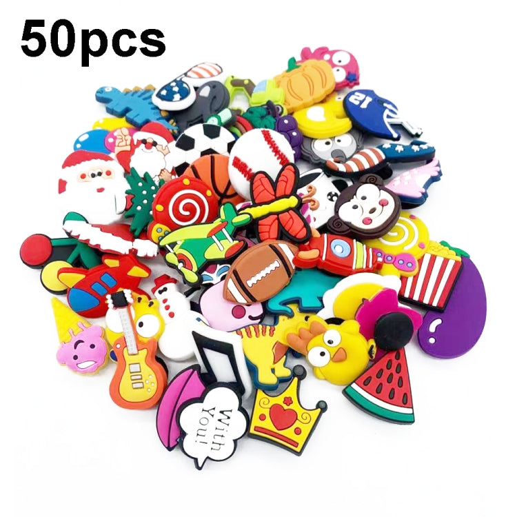 50pcs Cave Shoes Decorations Cartoon Drip Shoes Accessories(A7 Version) - Other Accessories by PMC Jewellery | Online Shopping South Africa | PMC Jewellery