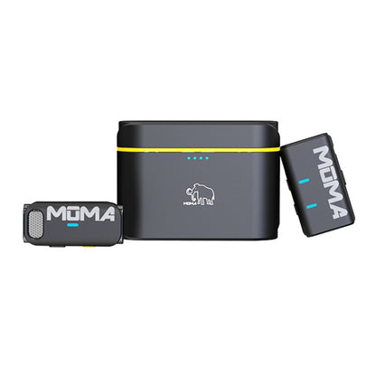 MOMA Lark M1 1 In 1 Mirrorless Camera Live Mini Wireless Lavalier Microphone with Charging Box - Microphone by MOMA | Online Shopping South Africa | PMC Jewellery | Buy Now Pay Later Mobicred