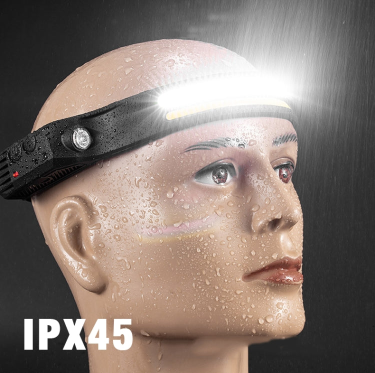 W689-1 Red+White Light  USB Rechargeable Motion Sensor Headlamp COB Outdoor Fishing Flashlight - Headlamp by PMC TechLife | Online Shopping South Africa | PMC TechLife
