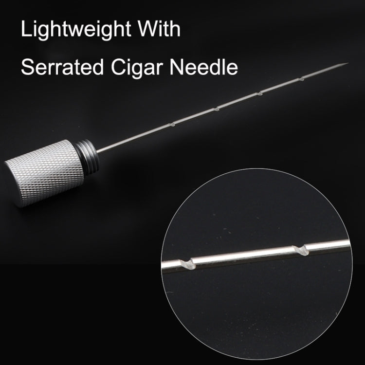 Lightweight With Serrated Cigar Needle Dredger Drilled Smoke Vent(Black) - Cigarette Box & Ashtrays by PMC TechLife | Online Shopping South Africa | PMC TechLife | Buy Now Pay Later Mobicred
