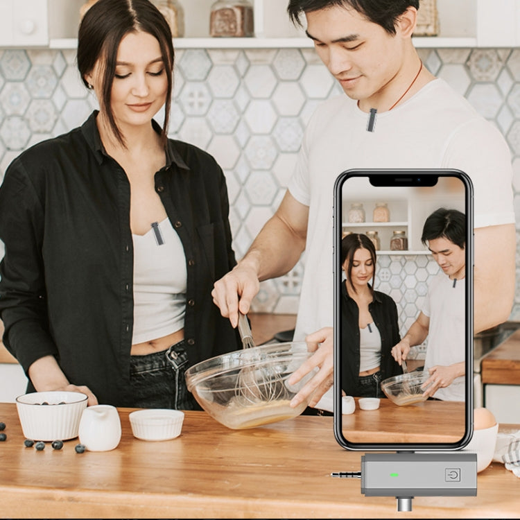 S17 Wireless  3 In 1 Lavalier MIC For Phone SLR Camera Loudspeaker ,Spec: One Drag 1 Full Black - Microphone by PMC TechLife | Online Shopping South Africa | PMC TechLife | Buy Now Pay Later Mobicred