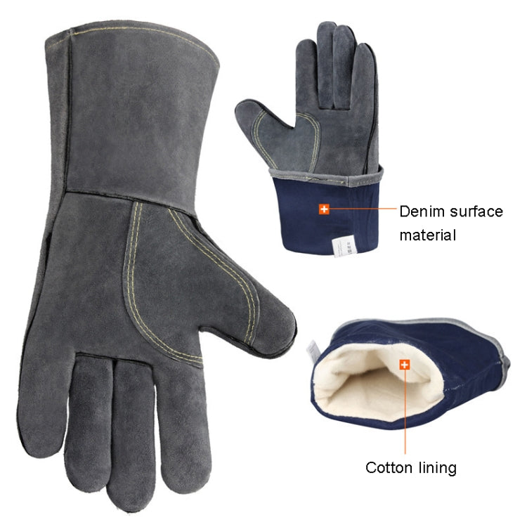 Outdoor Camp BBQ Gloves High Temperature Resistant Insulation Gloves(Gray) - Safety Gloves by PMC TechLife | Online Shopping South Africa | PMC TechLife