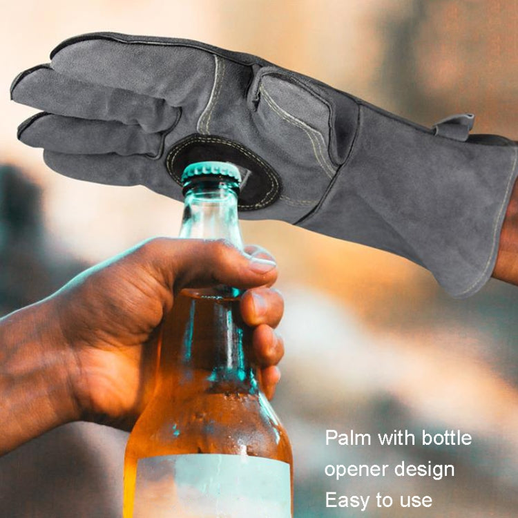 Outdoor Camp BBQ Gloves High Temperature Resistant Insulation Gloves(Gray) - Safety Gloves by PMC TechLife | Online Shopping South Africa | PMC TechLife