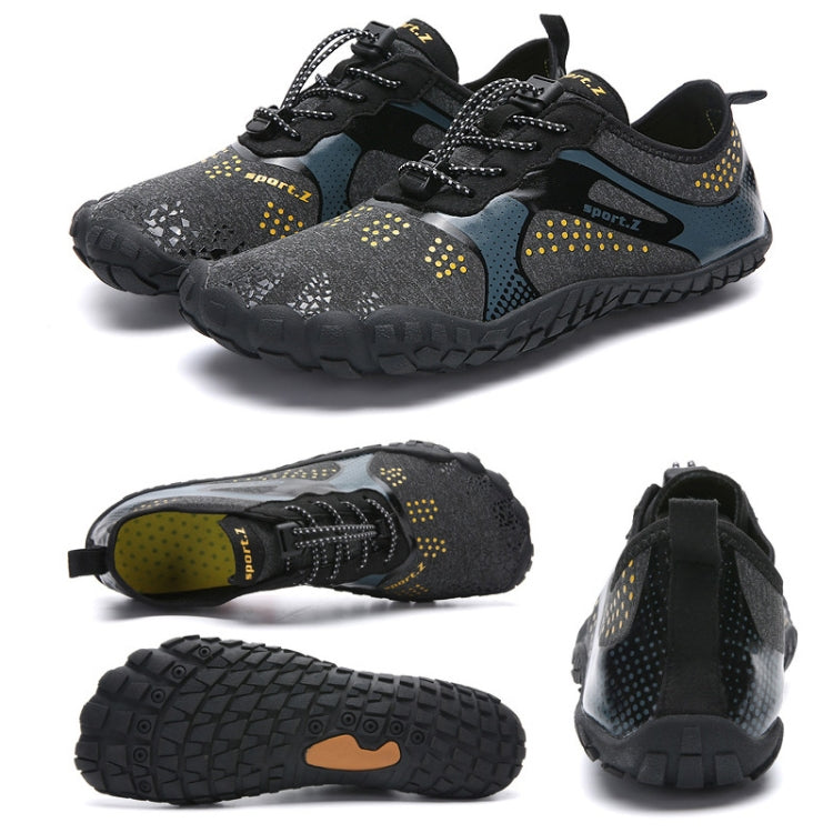 1901 Outdoor Couple Sports Shoes Five-finger Hiking Anti-skid Wading Shoes Diving Beach Shoes, Size: 42(Black Gray) - Beach Shoes by PMC Jewellery | Online Shopping South Africa | PMC Jewellery