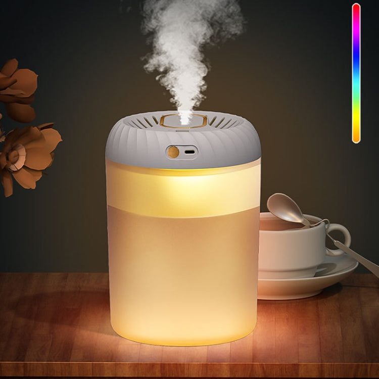 3000ml Double Nozzle Humidifier with Timing Digital Display and Colorful Ambient Light(White) - Air Purifiers & Accessories by PMC TechLife | Online Shopping South Africa | PMC TechLife | Buy Now Pay Later Mobicred