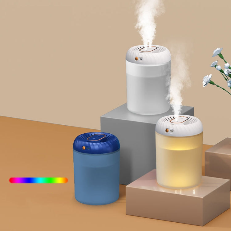 3000ml Double Nozzle Humidifier with Timing Digital Display and Colorful Ambient Light(White) - Air Purifiers & Accessories by PMC TechLife | Online Shopping South Africa | PMC TechLife | Buy Now Pay Later Mobicred